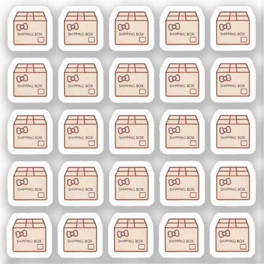 Tiny latte shipping box planner シール (正面)