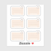 Tiny latte star ranking planner シール (シート)