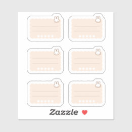 Tiny latte star ranking planner シール