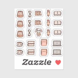 Tiny latte study time シール