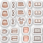 Tiny latte study time シール (正面)