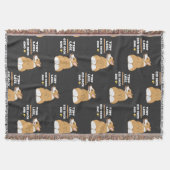 Tiny legs big back end | Corgi dog lover スローブランケット (正面)