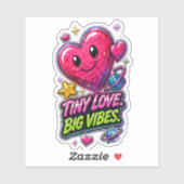 Tiny Love Big Vibes 💖✨ シール (シート)