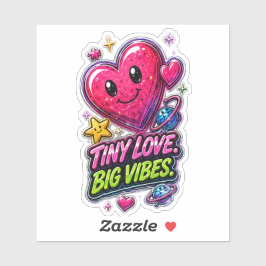 Tiny Love Big Vibes 💖✨ シール (シート)