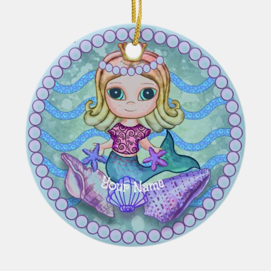 Tiny Mermaid セラミックオーナメント (正面)