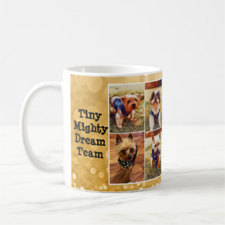 Tiny Mighty DREAM Team Mug -金ゴールド背景 コーヒーマグカップ