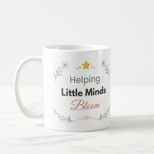 Tiny Moments ボタニカル デイジーデザイン コーヒーマグカップ (左)
