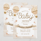 Tiny Moments Big Love Baby Shower 招待状 (正面/裏面)