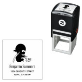 Tiny Ninja Folding Origami Star Address セルフインキングスタンプ (インサイチュ)