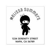 Tiny Ninja Girl Arch Address セルフインキングスタンプ (デザイン)