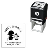 Tiny Ninja Watering Bonsai Tree Arch Address セルフインキングスタンプ (インサイチュ)