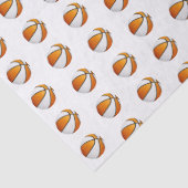 tiny orange white basketballs pattern 薄葉紙 (詳細)