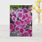 Tiny Pink Flowers Blank Notecard カード (黄色い花)