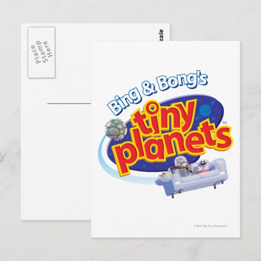 Tiny Planetsロゴ ポストカード (正面/裏面)