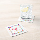 Tiny Pride, Big Culture – Proud to Be Latino Baby スクエアペーパーコースター (インサイチュ)