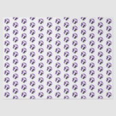 tiny purple black volleyballs pattern 薄葉紙 (正面)