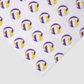 tiny purple gold volleyballs pattern 薄葉紙 (詳細)