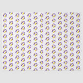 tiny purple gold volleyballs pattern 薄葉紙 (正面)