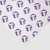 tiny purple gray volleyballs pattern 薄葉紙 (詳細)