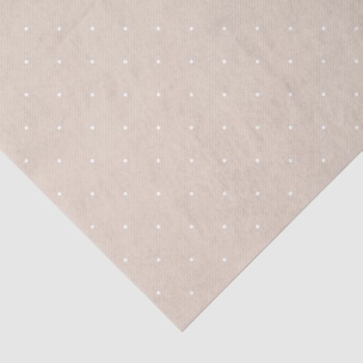 Tiny Refined White Polka Dots On Beige Minimal 薄葉紙 (詳細)