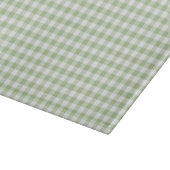 Tiny Sage and White Gingham カッティングボード (角)