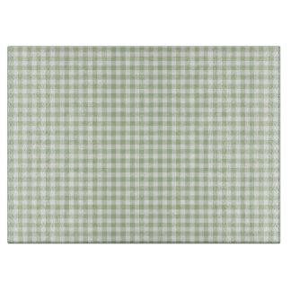 Tiny Sage and White Gingham カッティングボード