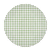 Tiny Sage and White Gingham カッティングボード (正面)