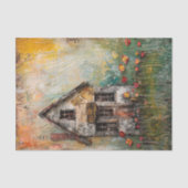 TINY SHABBY COUNTRY HOUSE MIXED MEDIA DECOUPAGE 薄葉紙 (正面)