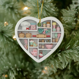 Tiny Shelves: Baker Edition graphic print Baking セラミックオーナメント