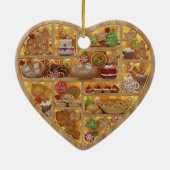 Tiny Shelves Christmas Bakery Baked Treats 2Dprint セラミックオーナメント (裏面)