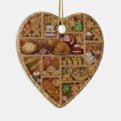 Tiny Shelves: Christmas Food edition 2Dプリント クリスマス セラミックオーナメント (右)