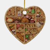 Tiny Shelves: Christmas Food edition 2Dプリント クリスマス セラミックオーナメント (裏面)