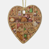 Tiny Shelves: Christmas Food edition 2Dプリント クリスマス セラミックオーナメント (左)