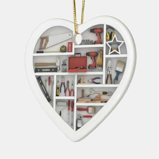 Tiny Shelves: DIY Tools - 2D print Tool Shelf セラミックオーナメント (左)