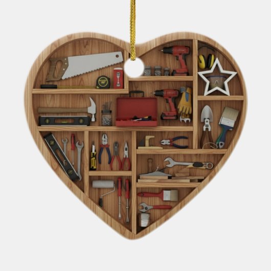 Tiny Shelves: DIY Tools - 2D print Tool Shelf セラミックオーナメント (裏面)