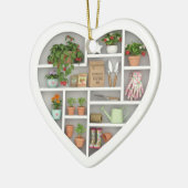Tiny Shelves: Gardener edition (graphic print) セラミックオーナメント (左)