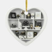 Tiny Shelves Movie Film Fan edition 2Dprint Heart セラミックオーナメント (正面)