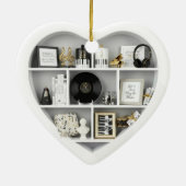 Tiny Shelves Piano Music Fan edition 2Dprint Heart セラミックオーナメント (裏面)