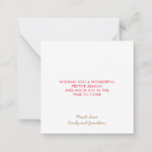 TINY SIZE|写真結婚したのメリークリスマス ノートカード (裏面)