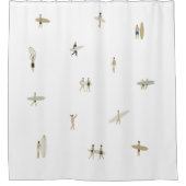 Tiny Surfers Shower Curtain シャワーカーテン (正面)