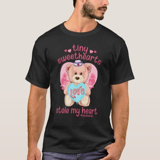 Tiny Sweethearts Stole My Heart Valentines Day NIC Tシャツ (正面)