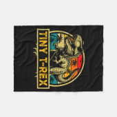 Tiny T-rex T Rex Dinosaur Tiny T-rex Family Matchi フリースブランケット (正面(横))