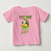 Tiny Taco Talk: 'Taco 'Bout Cute' Tee ベビーTシャツ (正面)