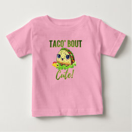 Tiny Taco Talk: 'Taco 'Bout Cute' Tee ベビーTシャツ