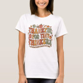 Tiny Thinkersに感謝 Retro Fall Teacher Tシャツ (正面)