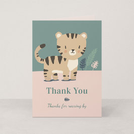 Tiny Tiger 誕生日お礼カード サンキューカード