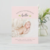 Tiny Tigs写真誕生のお知らせ 案内状 (スタンド正面)