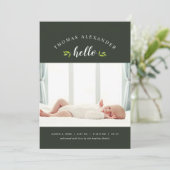 Tiny Tigs写真誕生のお知らせ 案内状 (スタンド正面)