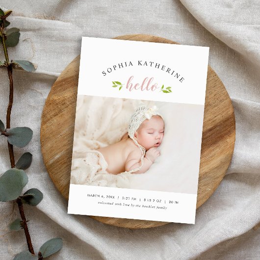 Tiny Tigs写真誕生のお知らせ 案内状