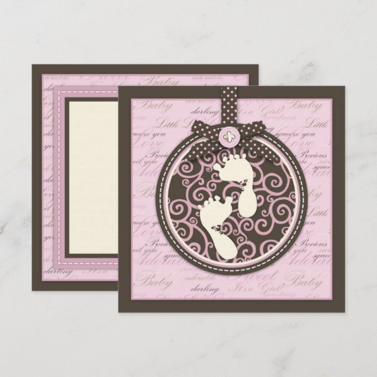 Tiny Toes ピンクスクエア (正面/裏面)